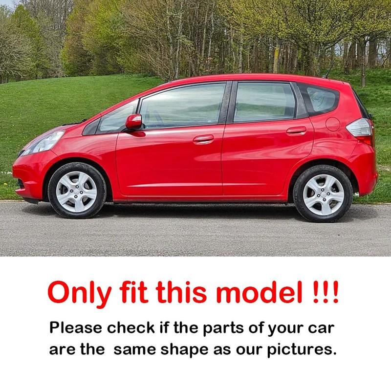 For Honda Fit Jazz 2009 2010 2011-2013 ABS Plastic Rear Window Quarter Louver Cover Side Vent Trim Car Adhesive Accessories