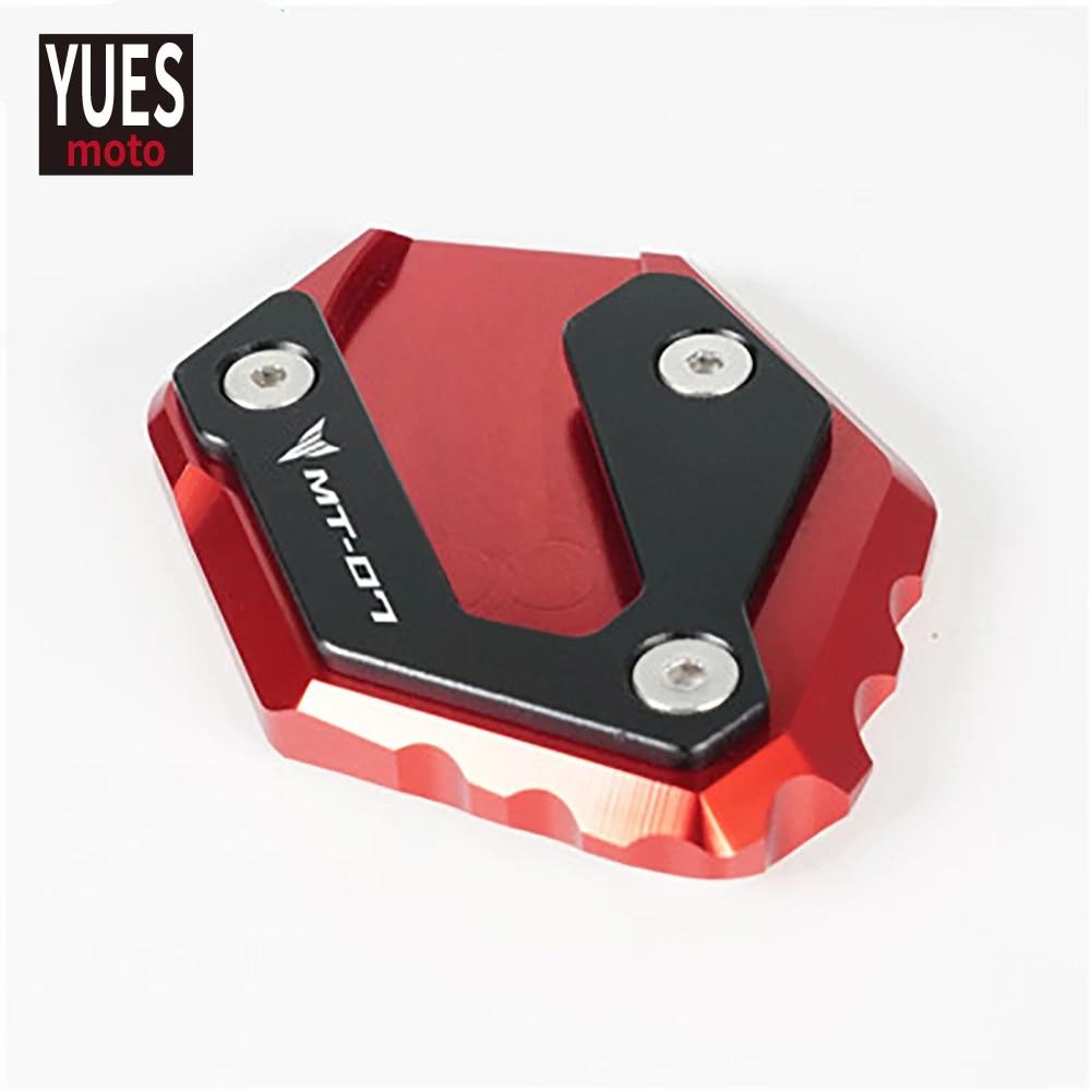 Motorcycle Accessories Kickstand Side Stand Extension Enlarge Plate Pad For Yamaha MT07 MT 07 MT-07 2014-2022