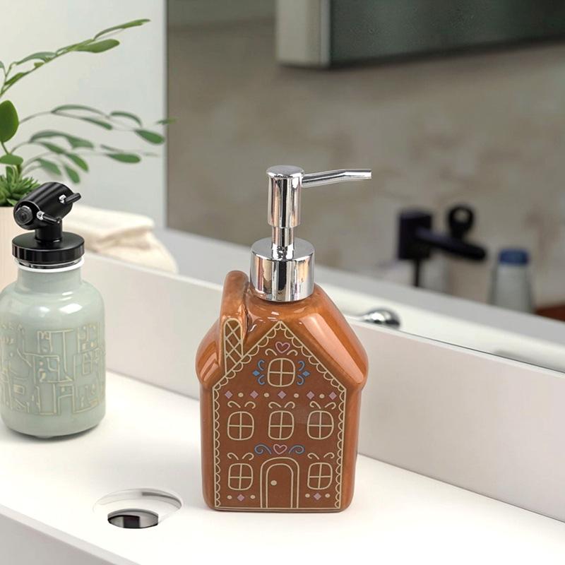 soap dispenser Ceramic lotion dispenser press-type hand soap and shampoo refill bottle bathroom accessories dispenser