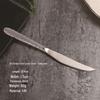 Creative Hammer Pattern Stainless Steel Cutlery Set: Dessert Spoon, Cake Fork, Steak Knife & Fork