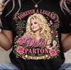 Tričko Dolly Parton Tribute Navždy Legenda Fanoušek Country Hudby Černé UK