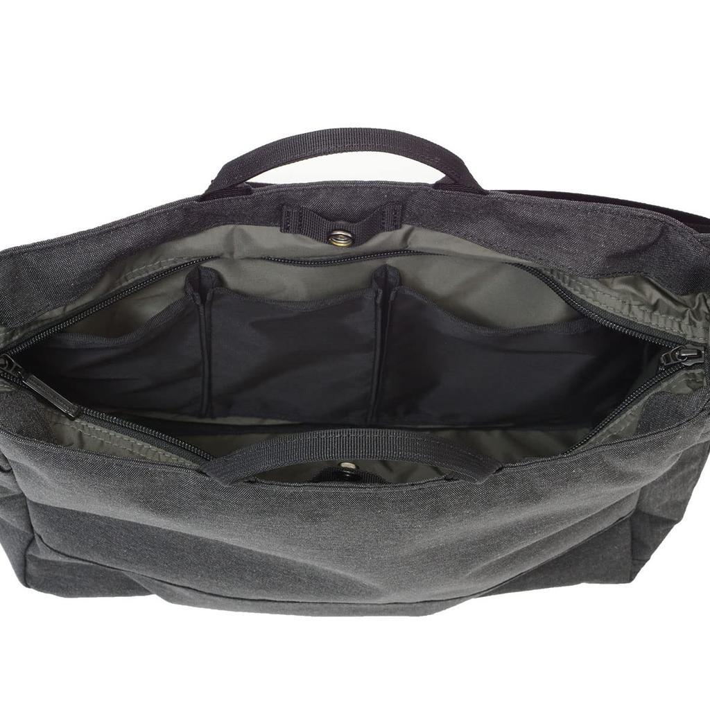 Manhattan Passage 2506CH Stylish A4 Commuter Shoulder Bag (Charcoal Gray) Unisex