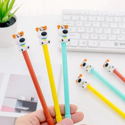Cute Gentleman Dog Gel Pen Ink Pen Promotional Gift Stationery School and Office Supplies Random Colors