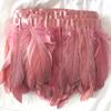 2 Meters/Strip Color Hard Floating Feather Cloth Edge Goose Feather Cloth Strip Diy Feather Flower Stage Clothing Shawl Wing Decoration