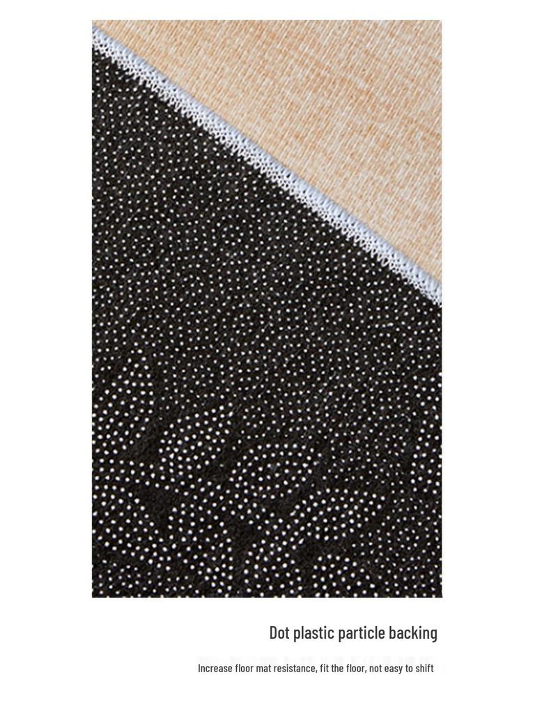 Temu Cross-Border Kofferraummatte: Schmutzabweisende, leicht zu reinigende Kristall-Samtmatte