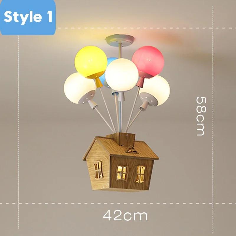 Children's room LED balloon ceiling light baby ceiling light decorative creative dreamy cartoon children's and men's room lights