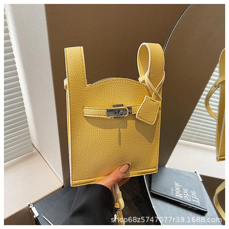 Fashion Trend Texture Retro Vegetable Basket Bag Women's 2025 Spring New Casual Foreign Style Women's Shoulder Crossbody Bag