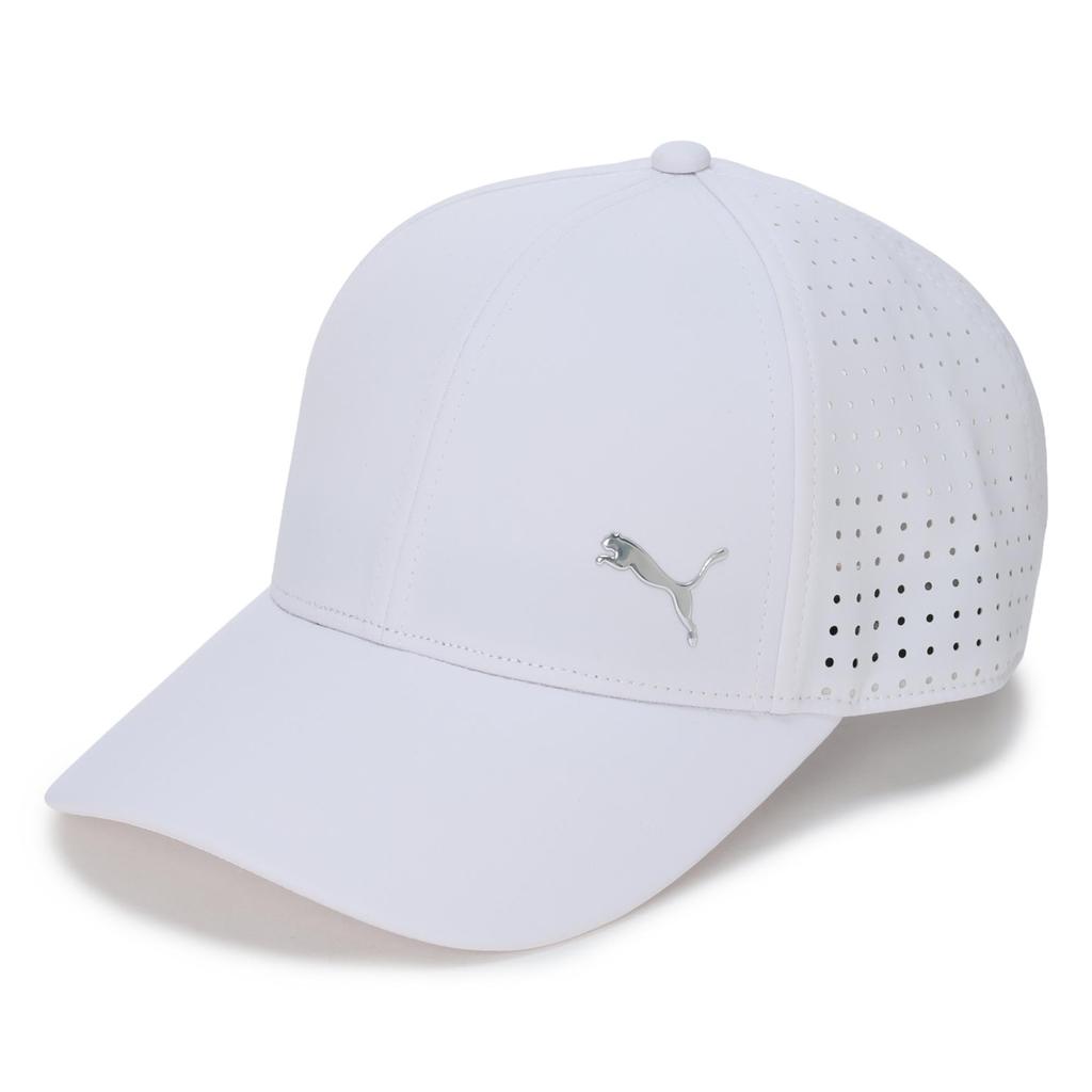 Golf Ventilation Metal Logo White Cap_02792303_Puma