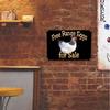 Vintage Metal Wall Poster Rooster for Kitchen