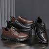 Fashion Golden Sapling Men's Outdoor Sports Loafers Winter Fashion Leather Casual Shoes Male Soft Comfortable Platform Flats Footwear