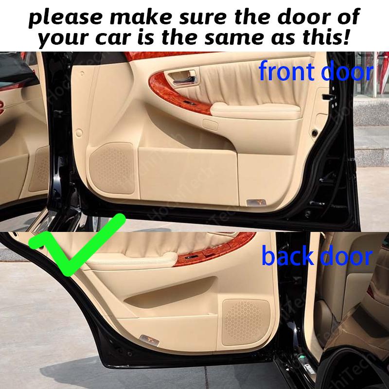 Protection Carpet Door Inside Guard Side Edge Cover Car Door Anti Kick Pad Sticker for Toyota Crown Royal 2005~2009