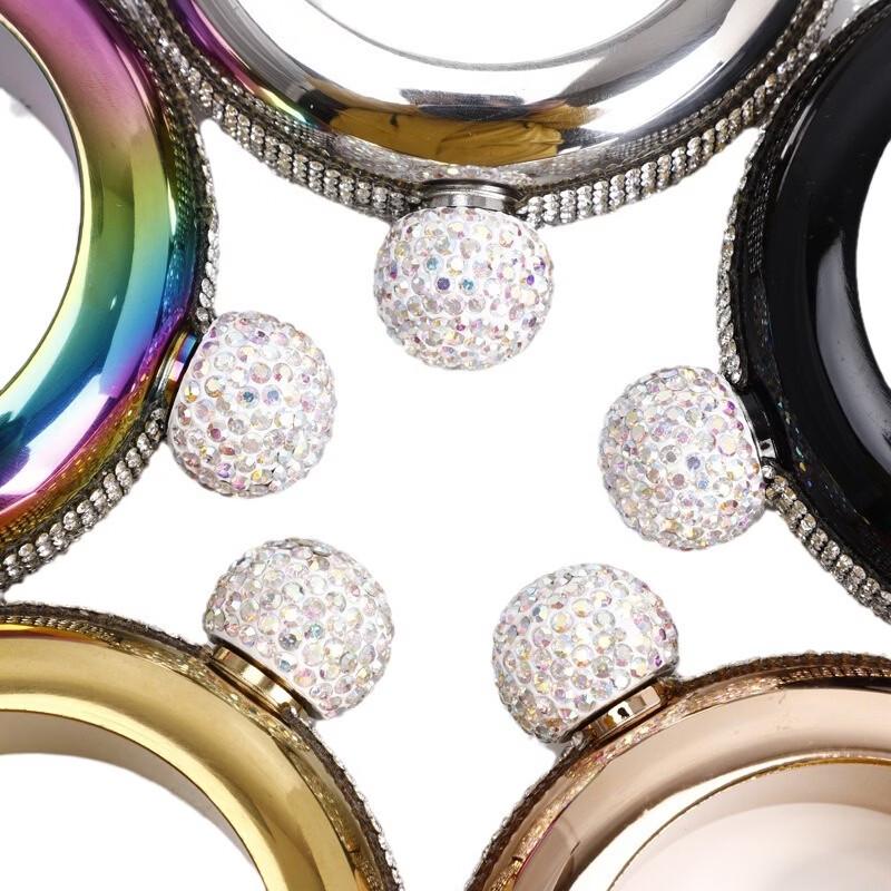 Stainless Steel Rhinestone Bracelet Flask