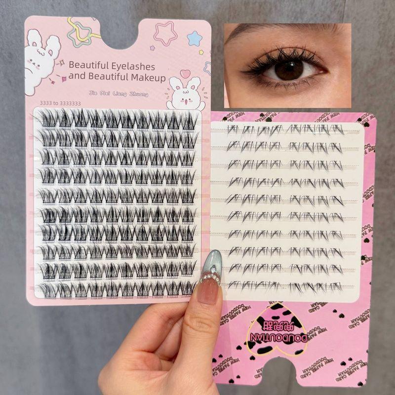 Glue-Free Mid-Summer Night under Eyelashes Eyelash Natural One-Piece Fake Eyelashes Glue without Stem Artificial Comic