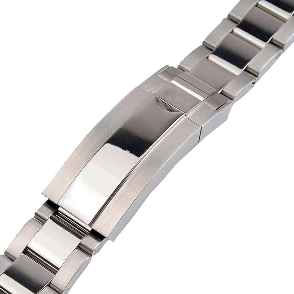 Wowta Submariner Daytona Solid Stainless Steel Arc Edge Band Fit