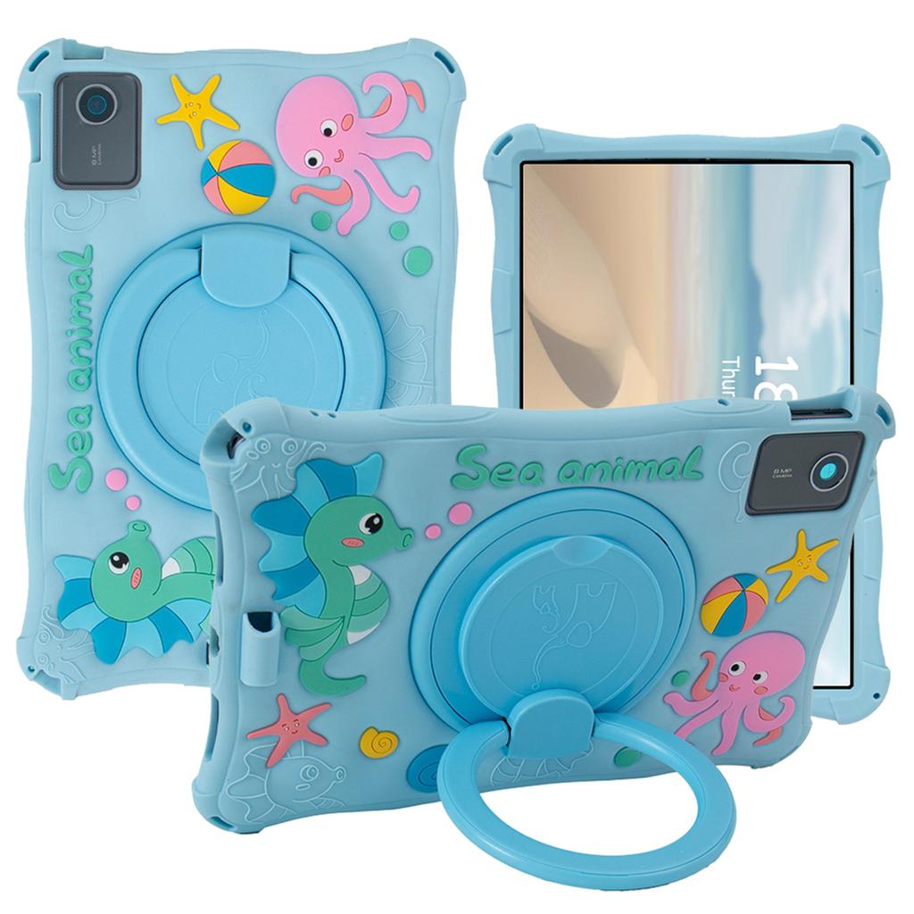For Lenovo Tab M11 TB330FU/331FC/Xiaoxin Pad 11 2024 Case Kickstand Cartoon Silicone Tablet Cover