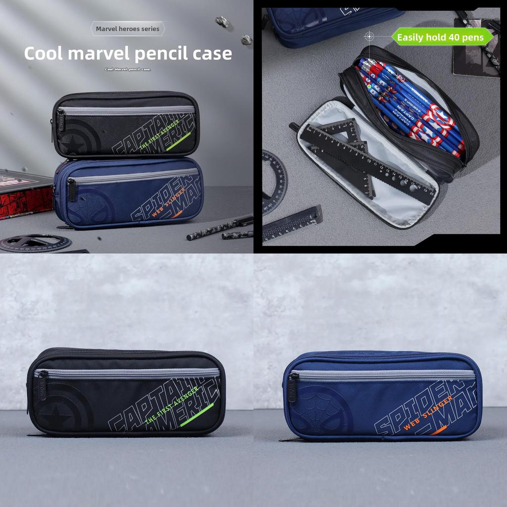 Marvel Study Organizer Pen Case With Large Capacity For Boys And Students
