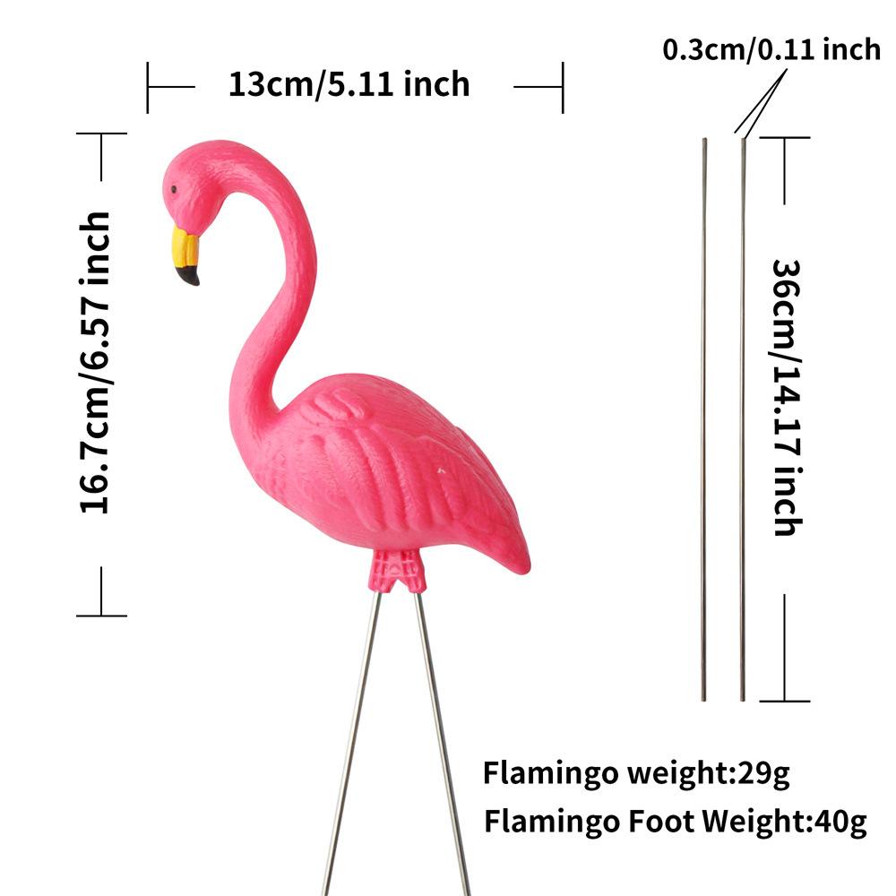 Pink Small Flamingo Garden Decoration Lawn Statues Party Ornament Home Craft Plastic Simulation Artificial Flamingo Decoration