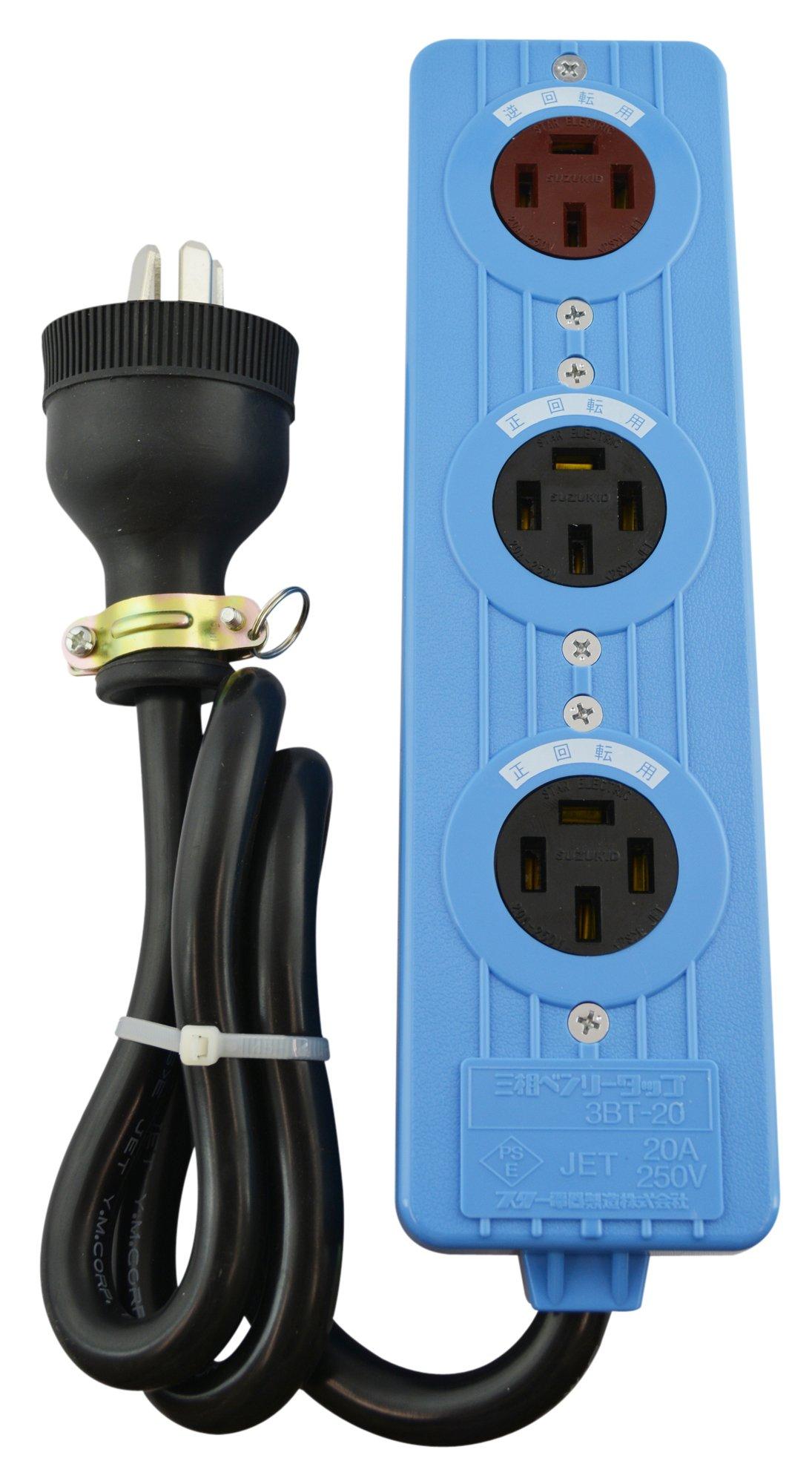 

SUZUKID Benry 1 Reverse 2 Forward Three-Phase Tap, Port, Ports, 1m, 3BT-20R синій