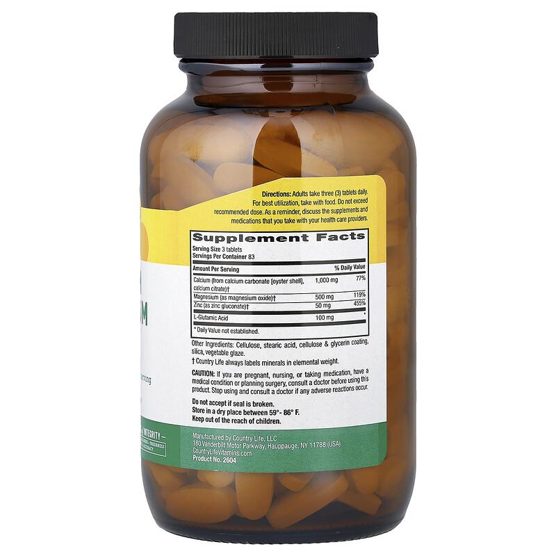 Calcium Magnesium Zinc, 250 Tablets