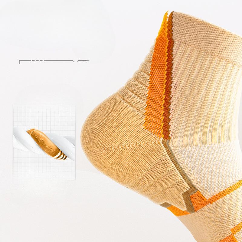 Women's Mid-calf Badminton Socks for Spring and Summer, Professional Running Sports Socks, Thickened Towel Bottom for Anti-slip
