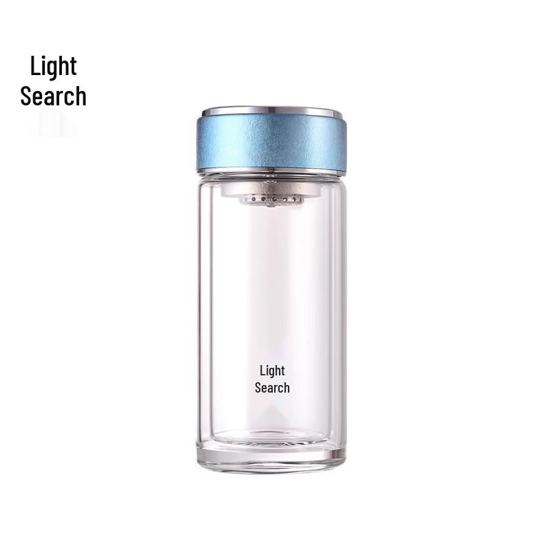 Silver Ion Double-Layer Tea Separation Glass Mug