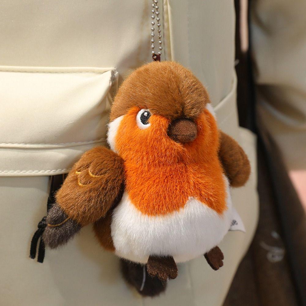 Realistic Birds Plush Pendant Simulation Bird Doll Pendant Plush Bird Keychain  Kids Toys