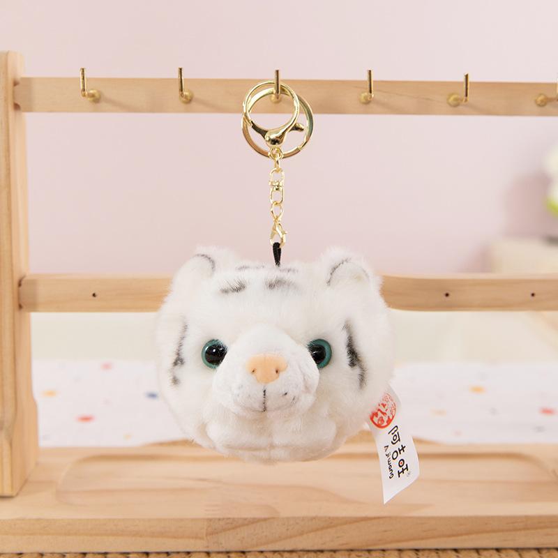 Joint Siberian tiger plush toy children's doll zoo souvenir tiger keychain backpack pendant