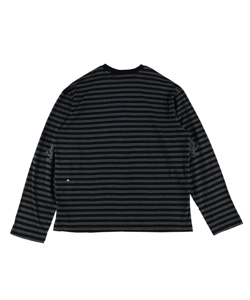 Ialtial Skull Ls T-Shirt Stripe