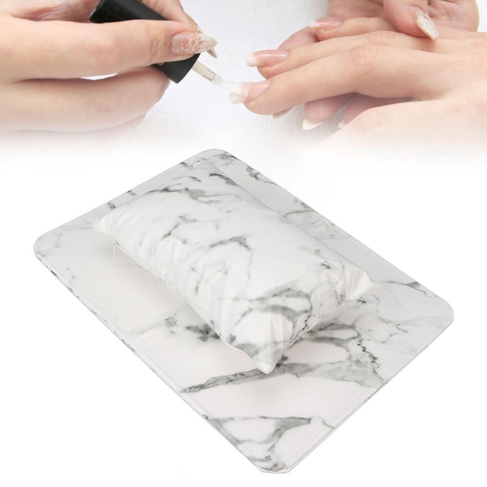 2pcs PU Leather Nail Art Pillow Detachable Hand Cushion Mat Nail Arm Rest Pillow For Nail Tech