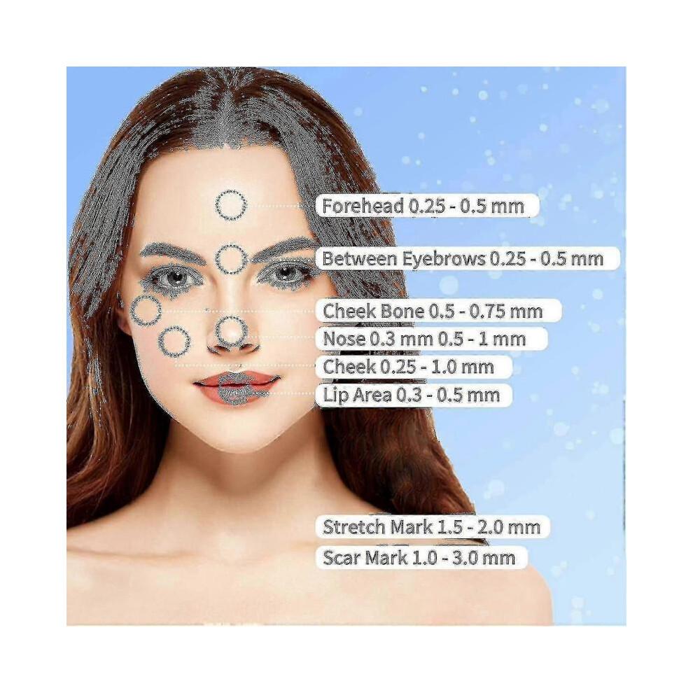 Adjustable Microneedle Derma Stamp for Face Skin Acne Scar Repair And Hair Growth - Microneedling Derma Roller Pen Tool