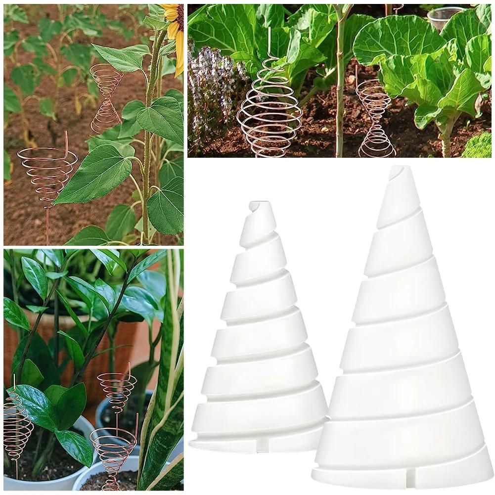 Essential Gardening Tool Reusable Gardening Wire Antenna Jigs White Spiral Coil Wire Winding Fibonacci Coil Winding Jig