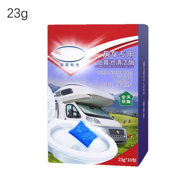 RV Svarttank Avfallsfordøyer 230g RV Svarttank Fekal Nedbrytningsmiddel Anti-Tetting RV Toalett Deodorant RV Tilbehør