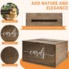 Retro Holz Aufbewahrungsbox für Grußkarten Umschlagbox für Hochzeit Geburtstag Baby Show Party 11 Zoll Hochzeitskartenbox
