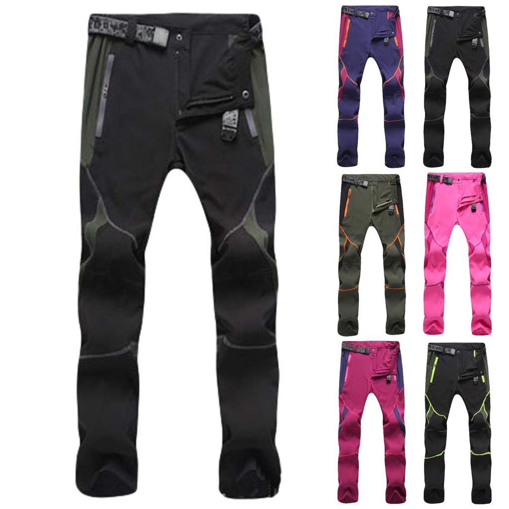 Uomini e donne coppie alpinismo pantaloni elastici per sport all'aria aperta ad asciugatura rapida pantaloni da alpinismo impermeabili antivento