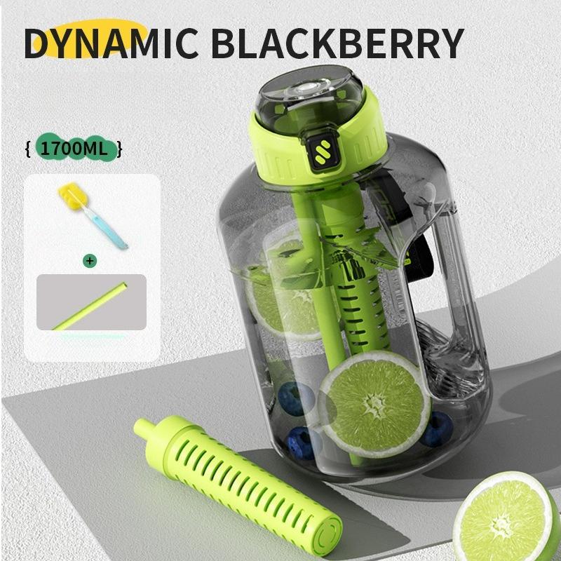 1.7L/2.7L Fitness Cup Drinking Bottle Large Capacity Portable PC Sports Water with Straw Good-looking Student Drink Kettle