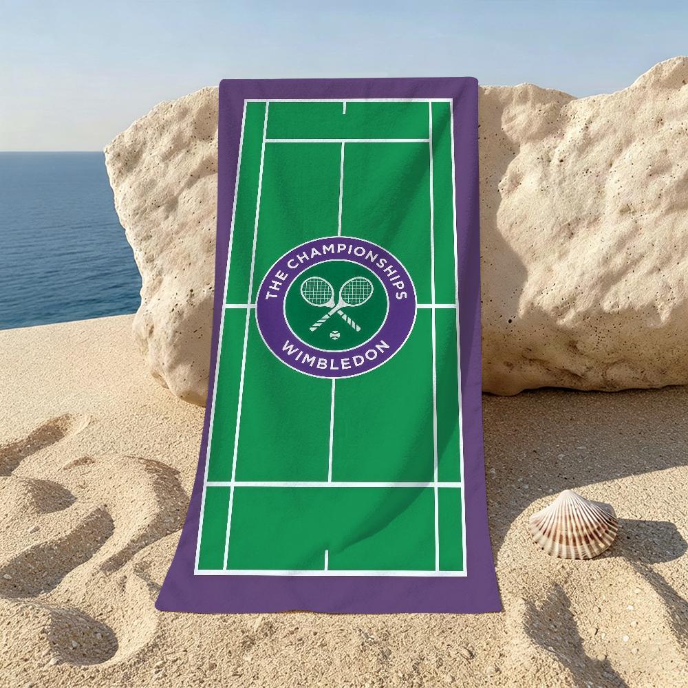 Sportdruck W-Wimbledon-Logo Strandtuch für Strände Yoga-Studios Fitnessstudios Heiße Quellen Schwimmbäder und Picknicks STJ40x70CM