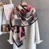 Winter Scarves Soft Warm Cashmere Shawl Thickened Long Tassel Shawl Warm Scarf Fashion Print Design Women Man Scarf Poncho