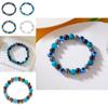 Eye Of The Devil Beaded Bracelet With Elastic Design For Fashionable Women Gift