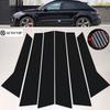 Door Window Decoration Trims Pillar Posts Stickers Auto Styling for Porsche Macan Carbon Fibre 2014- Car Accessories