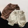 Korean Style Corduroy Wide Leg Casual Loose Children Long Pants For Boys And Girls