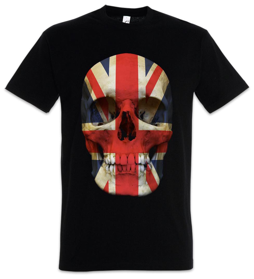 UNION JACK UK SKULL FLAG T SHIRT Great Britain England MOD Biker MC- S