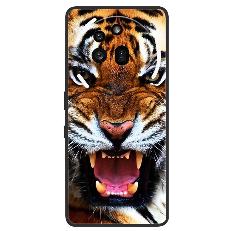 Phone Case For Nothing Phone 3A Pro Cover Lion Wolf Black Silicone Soft Back Cases For Nothing Phone3A Pro Case 3APRO A059P