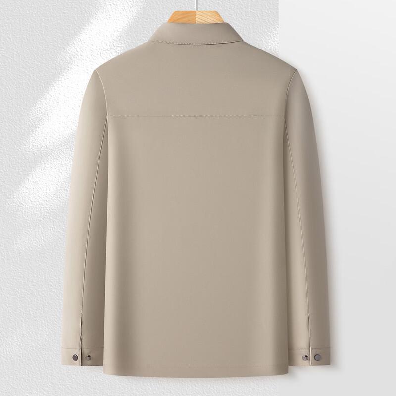 MONTAGUT Men's Windproof Business Casual Jacket with Striped Lining