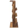 Magazine Rack with Shelf Reclaimed Wood Look 70 x 41 x 126 cm Engineered Wood