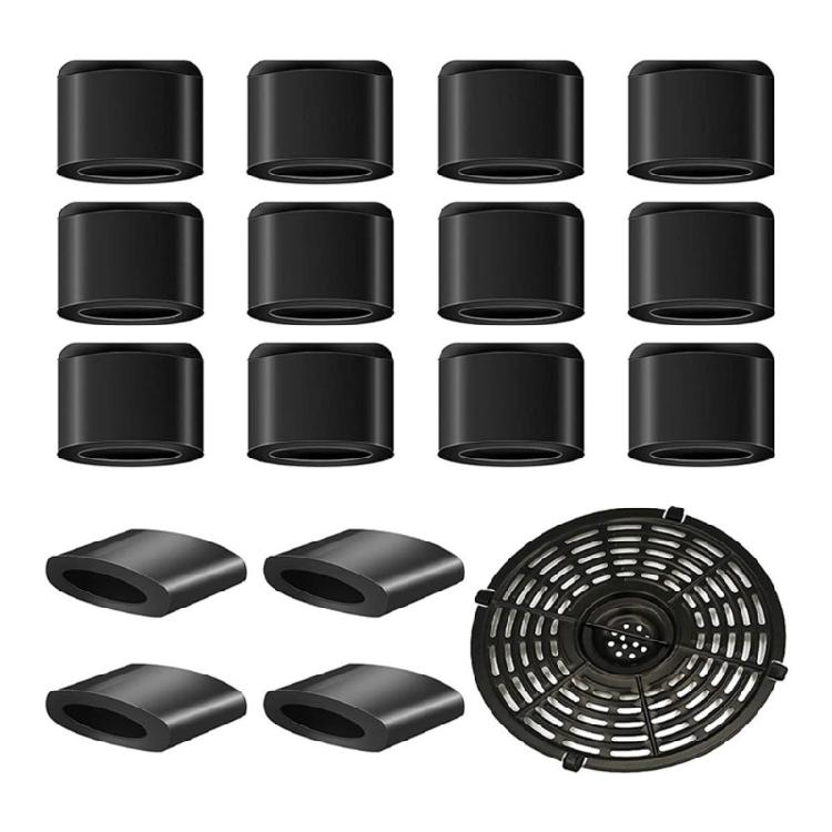 Non-slip Tabs Rubber Tip Grill Pan Plate Tray Air Fryer Grill Plate Bumpers Feet