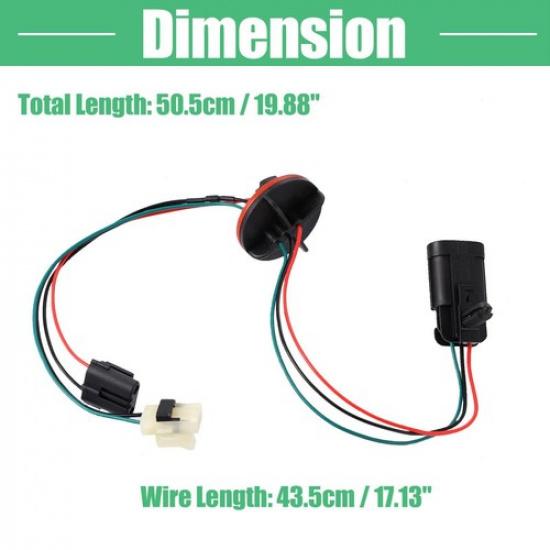 2 Pc Headlight Harness 68193062AB for Dodge for Ram 1500 2500 3500  Quad Halogen