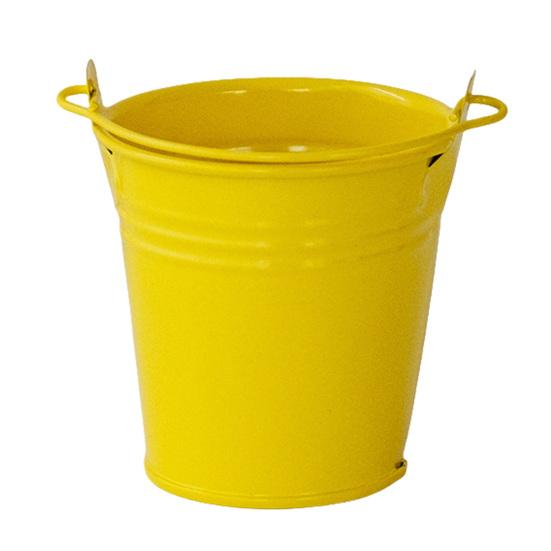 

Storage Bucket with Handle Thickened Anti-Rust Iron Container Flower Pot Desktop Organizer for Makeup Brush Pen F