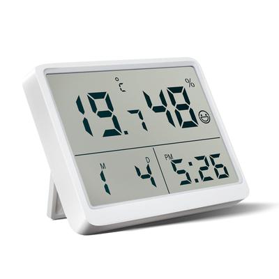 HYPOWELL Digital Thermohygrometer Thermohygrometer Digital Baby Thermometer Stylish High Precision Date Clock Hygrometer Cute Comfort Level Face