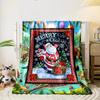 Merry Christmas Santa Claus Snowflake Print Blanket bedroom Blanket for Livingroom Couch lunch break Soft throw for Friend's festival Gift