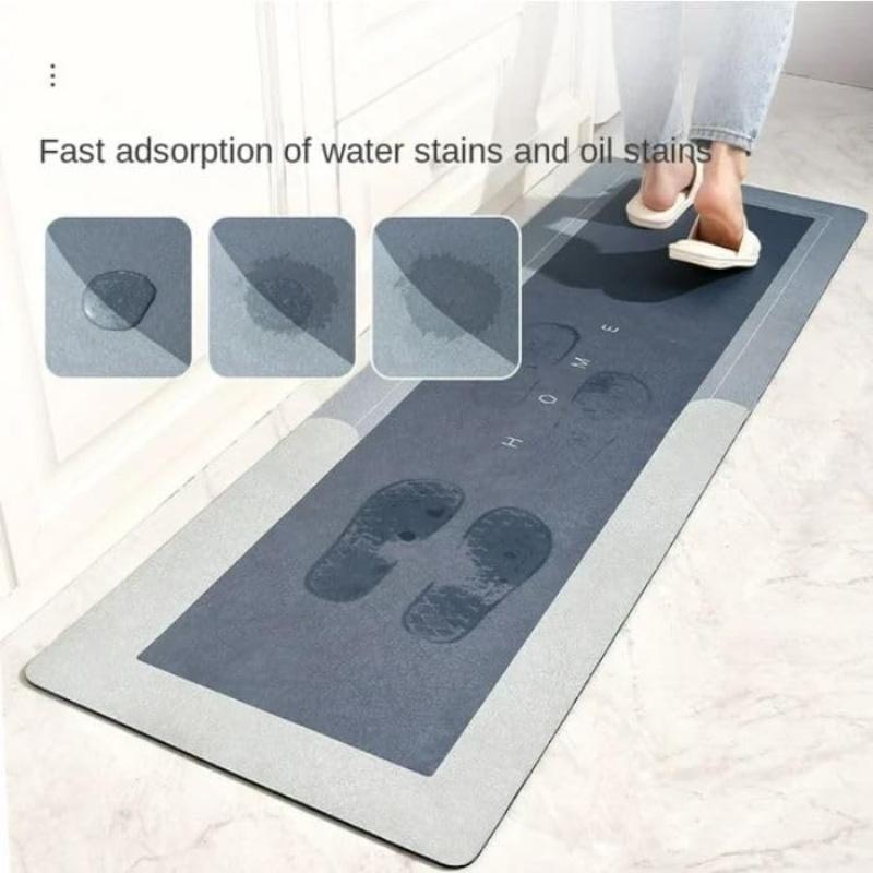 Modern Minimalist Diatomaceous Bathroom Mat Super Absorbent Non Slip Bathroom Floor Mat For Home Entrance Quick Dry Door Mat